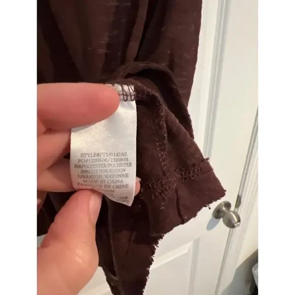 Altar’d State Burgundy Tank Top – Size Medium - Picture 4 of 5